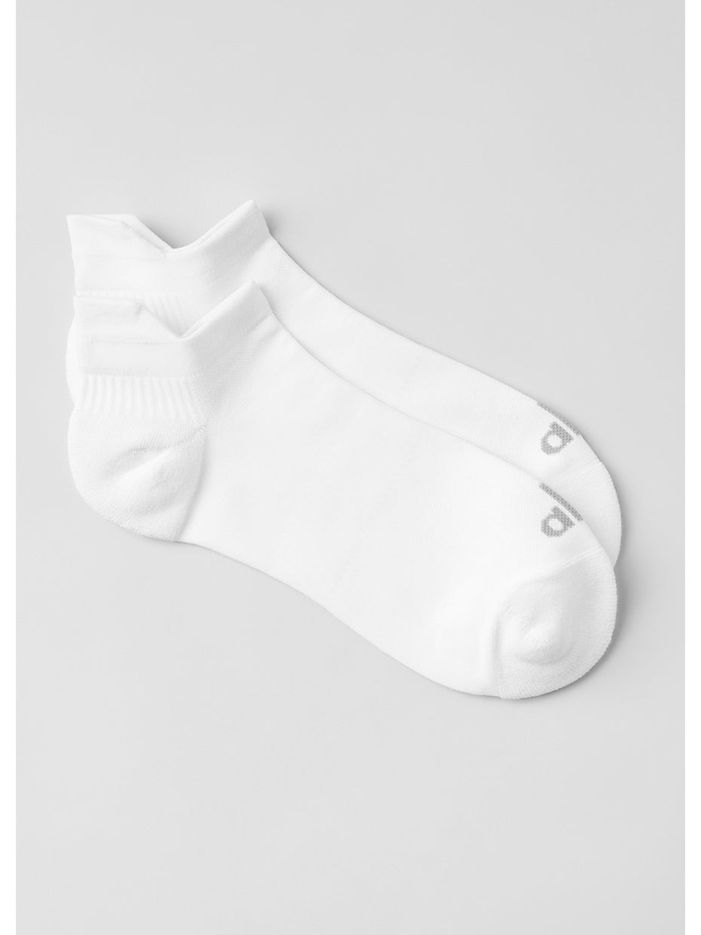 ALO unisex performance tab sock white/titanium size S